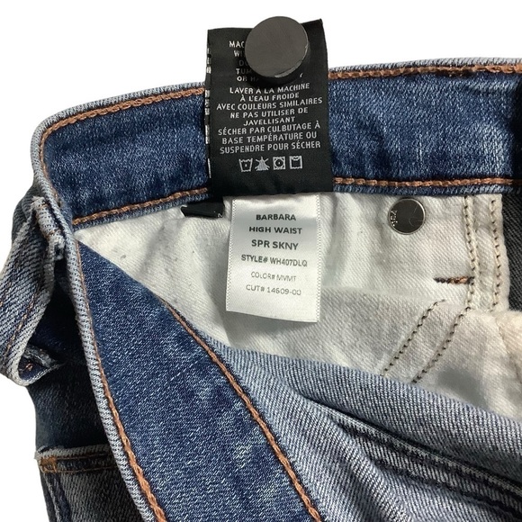 Hudson Jeans Barbara High Waist Super Skinny Distressed Size 27 - Picture 11 of 12